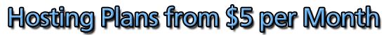 Starting from $5 per Month